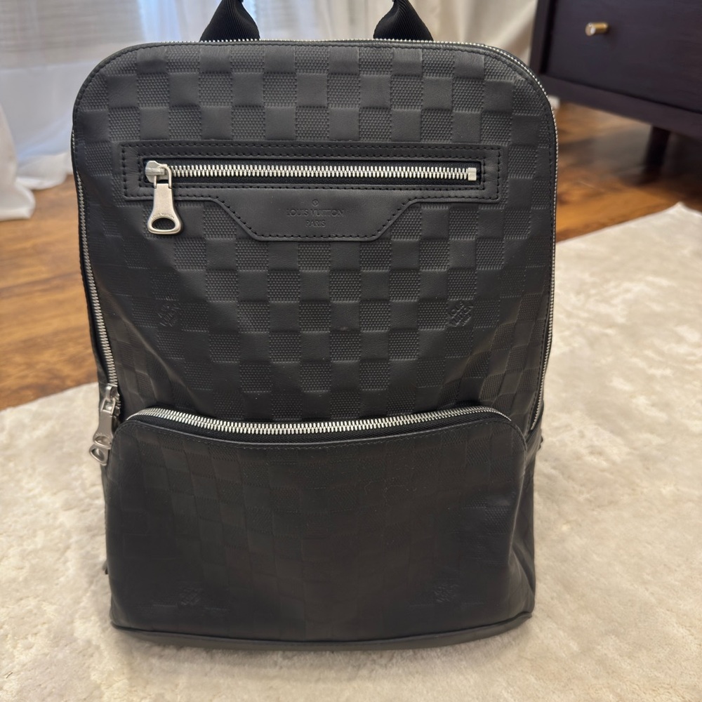 Louis Vuitton Black Checkered Backpack
